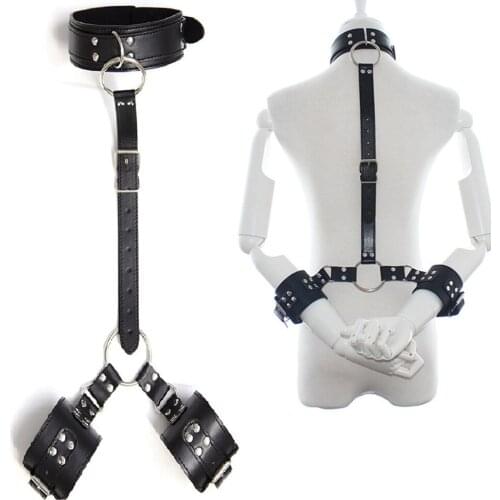 Sexy Handcuffs Collar Adult Games Fetish Flirting Bdsm Sex Bondage Rope Slave Sex Toys For Woman Couples Gay Erotic Accessories