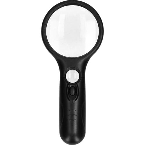 KKmoon Magnifying Glass with Light Magnifying Glasses 2.5X 45X High Magnification LED Magnifier for Reading Jewellery Map Stamp