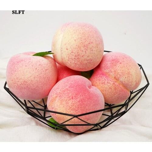 Party festive props Home hotel bar cafe supermarket Shop Store decoration faux fake fruit Artificial Simulation Peach Model