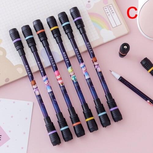 1PC 0.5MM Penspinning Non Slip Coated Spinning Pen Champion Rolling Pen Ball Point Improve ChileS Learning Office Supplies