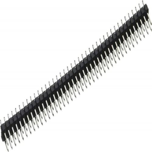 100pcs 2.54mm Double Row Male 2x40P Breakaway PCB Board Pin Header Connector Strip Pinheader 2*40 pin For Arduino