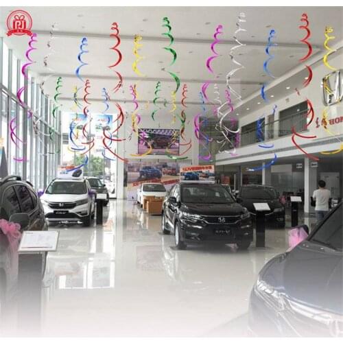 12 x Hen + Marquee Baby Shower Hanging Wedding Birthday Swirls Party Decorations