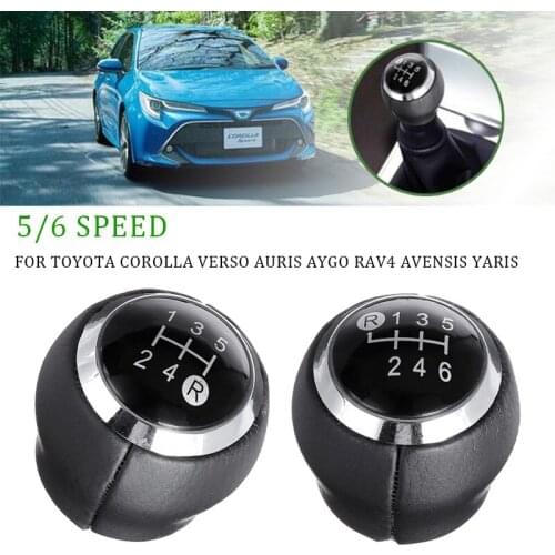 5/6 Speed Car Gear Shift Knob Lever Shifter Stick Handball For Toyota Corolla RAV4 Avensis Yaris Verso Auris Aygo