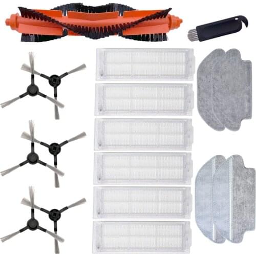 Side Brush Mop Rag Main Brush for Xiaomi Mijia STYJ02YM STYTJ02YM Robot Sweeper Accessories Replacement