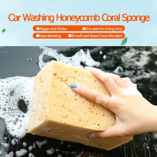 Large Wholesale Car Wash Multi Foam Coral Sponge Washing Hanging Type Car Sponge Washing Tool Nettoyage Voiture Car Accessories
