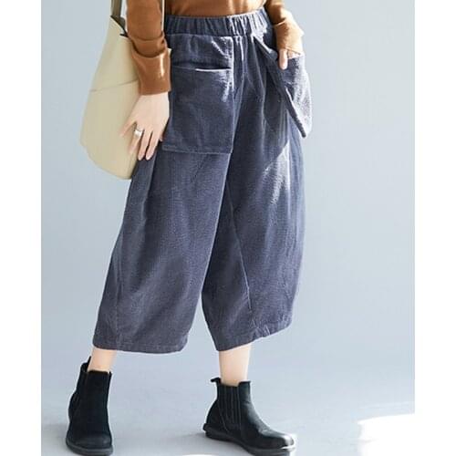 Женские вельветовые брюки F&JE China At AliExpress