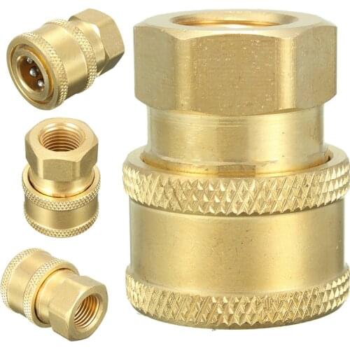 JX-LCLYL 1/4'' Quick Release Pressure Washer Hose Connector Adaptor To BSP1/4 Female