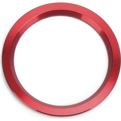 Engine Ignition Start Stop Button Ring Cover Trim Aluminum Alloy Red Replacement for Audi A4 A5 A6 Q5 2009-2018 Car Styling
