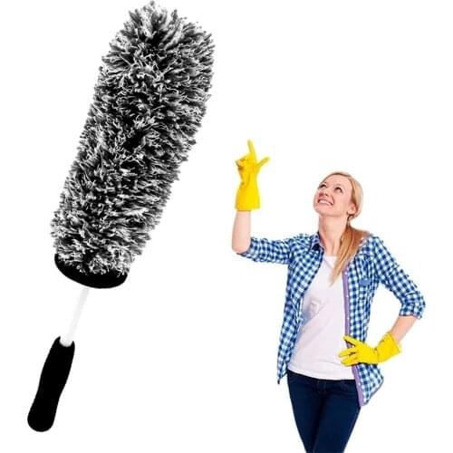 Car Rim Microfiber Brush Wheel Brush Metal Free No Scratch Microfiber Car Wheel Cleaning Brush For Wheel And Rim Detailing Clean