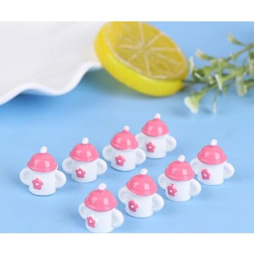 10Pcs 1:12 Dollhouse Miniature Feeding Bottles Kitchen Toys For Doll House Decoration Accessories