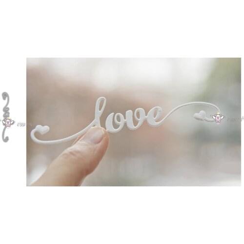 Mmao Crafts Metal Steel Cutting Dies Love letter decoration Stencil For DIY Scrapbooking Paper/photo Cards Embossing Dies