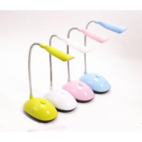 Mini Foldable Dimmable Touch Table Lamp Desk LED Lamp Eye Protection Lamp Student Study Reading Energy Saving Battery Powered