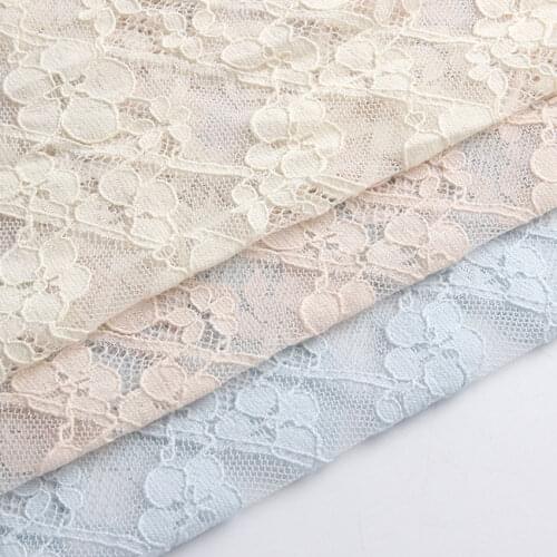 2021 Newest Cotton Lace Cloth Floral Embroidered Lace Cloth Womens Summer Cotton Cloth Hollow Lace Fabric