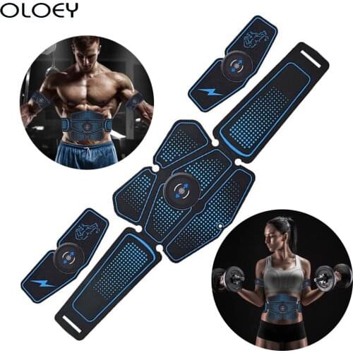 New Muscle Electro Stimulator ABS Electrostimulator Abdominal EMS Electric Massager Training Apparatus USB Rechargable Equipment