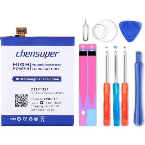 New 2700mAh C11P1324 High quality battery for ASUS ZenFone 5 A500CG Battery A501CG A500KL A500 battery