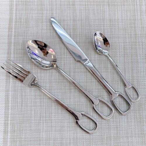 Stainless steel knife, fork and spoon Western food tableware knife hotel new knife and fork restaurant utility knife fork spoon