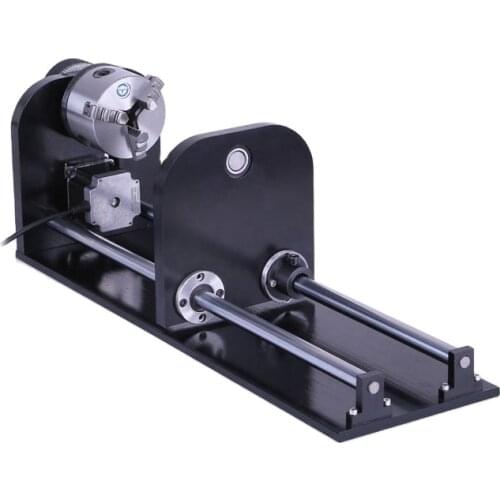 Peixu CNC ROUTER ACCESSORY F STYLE A-AXIS, ROTARY AXIS WITH 80MM 3-JAW 230MM TRACK for CO2 Laser Engraving machine