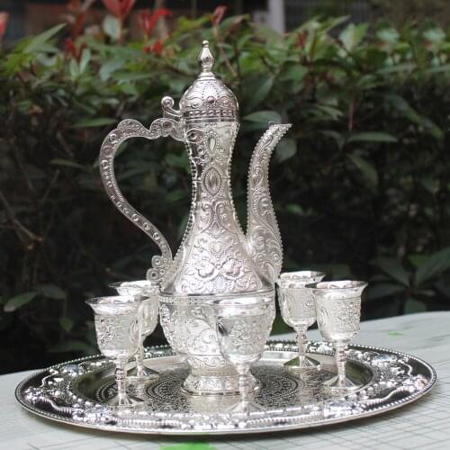 Silver Plated Metal Wine Set/Milk/Water/Tea Set/Coffee Set