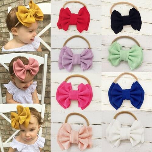Baby Girl Headbands Newborn Hairband Baby Headband Bandeau FilleToddler Fabric Bow Knot Headwraps Turban Headwear Accessory