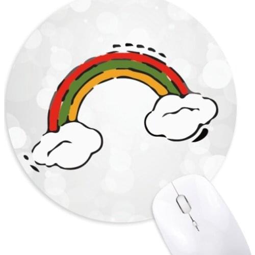 Computer Muis Padding Rubber Rainbow air wind illustration pattern Muismat Non-Slip Mouse Pad For Macbook Xiaomi Lenovo