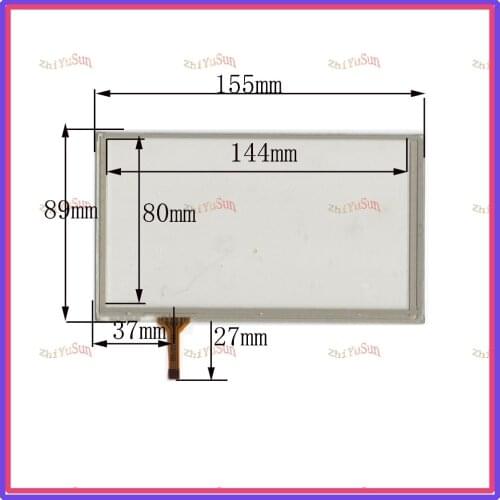 NEW 6.2inch HLD-TP-0652 4lines resistance touch screen panel 155mm*89mm TouchSensor FreeShipping 155*89