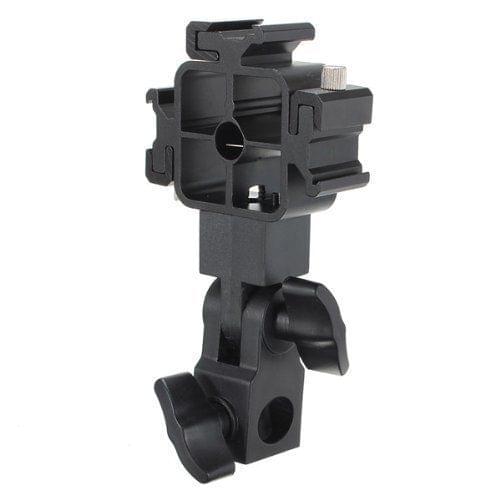 Standard Swivel Triple Hot Shoe Flash & Sound Mount with Light Bracket Umbrella