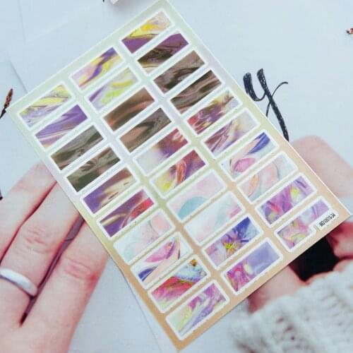 Diy Japanese Style Fshion New Arrival Nail Stickers Colorful Painted Lines Thin Light Traceless Back Glue Adhesive Nail Decals