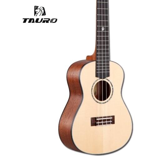 Solid Spruce Ukulele Tenor UKE Hawaii Top Ukulele 26 Small Guitar Four Strings Instrument Ukelele Tauro TR-52T