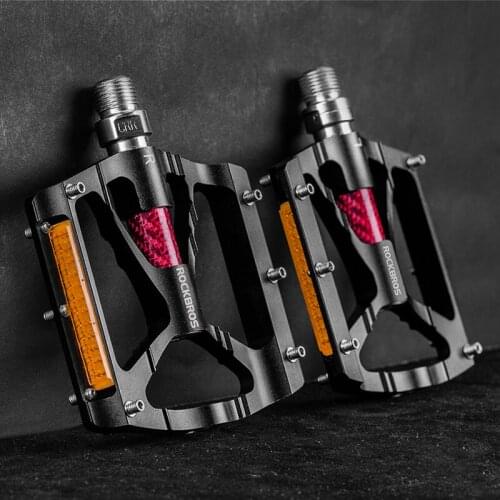 ROCKBROS Ultralight Mountain Bike Pedal MTB Bicycle Pedals Bike Reflective Bearing Cycling Pedals Bike Accessories