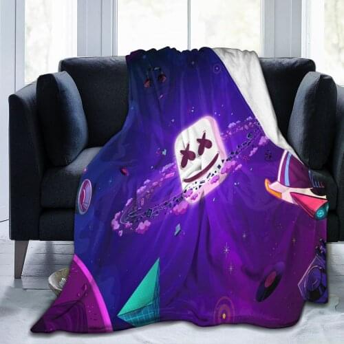 Ultra Soft Sofa Blanket Cover Blanket Cartoon Cartoon Bedding Flannel plied Sofa Bedroom Decor for Children and Adults Black