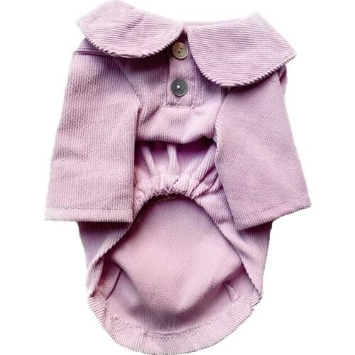 Corduroy Dog Shirt Winter Dog Clothes Pajamas Cat Puppy Doggie Yorkshire Pomeranian Schnauzer Pug French Bulldog Corgi Clothing