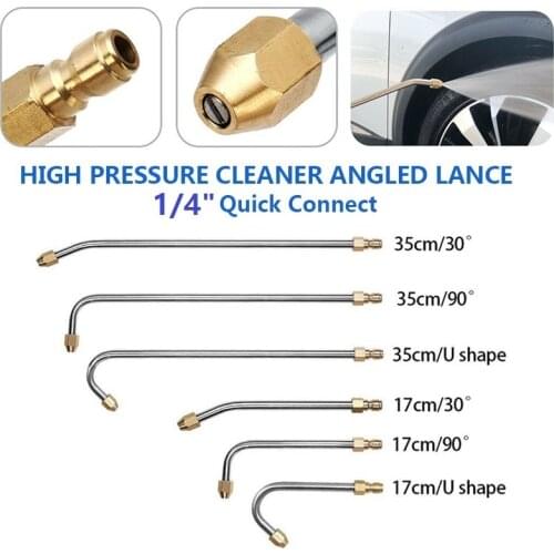 High Quality 30°/ 90°/ U-Shaped Spray High-Pressure Cleaning Machine Extension Tools 5000PSI Washer Accessories Big Deal