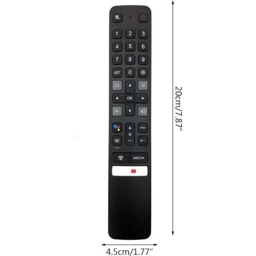 D5QC Liquid Crystal TV Remote Control Household Smart TV Remote Controller Compatible with TCL RC901V FMR1