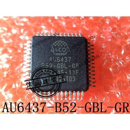 1Pieces New Original AU6437 B52-GBL-GR AU6437 B52-GDL-GR LQFP48 In Stock Real Picture