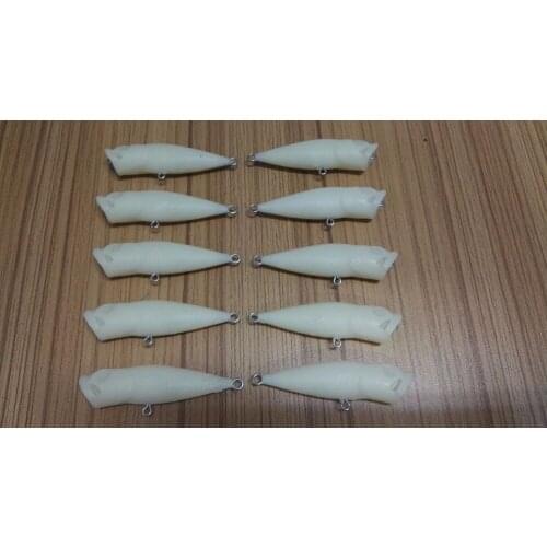 10pcs Unpainted Crankbait Fishing Lure Body 2 1/8 Inch 1/10 OZ Blank lures JS#8140