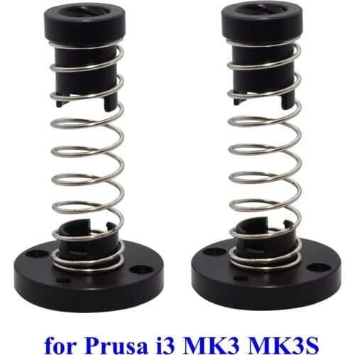 2sets T8 Lead Screw POM nuts Anti Backlash Spring Loaded nuts for Reprap Original Prusa i3 MK2/MK2S/MK3/MK3S 3d printer