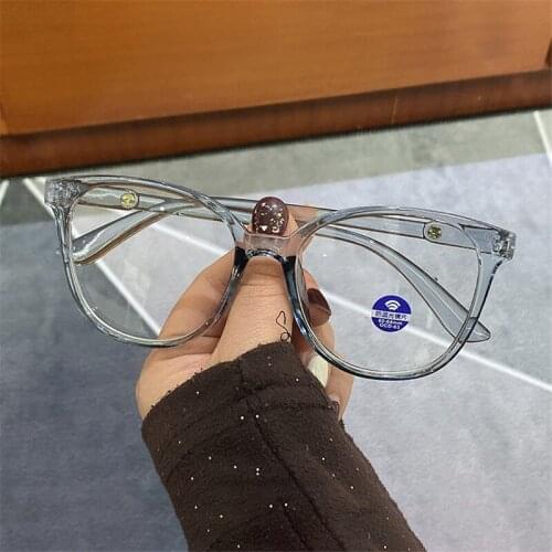 2021 Anti Blue Light Block Glasses Frame Women Clear Retro Vintage Men Eyeglasses Male Eyewear Female