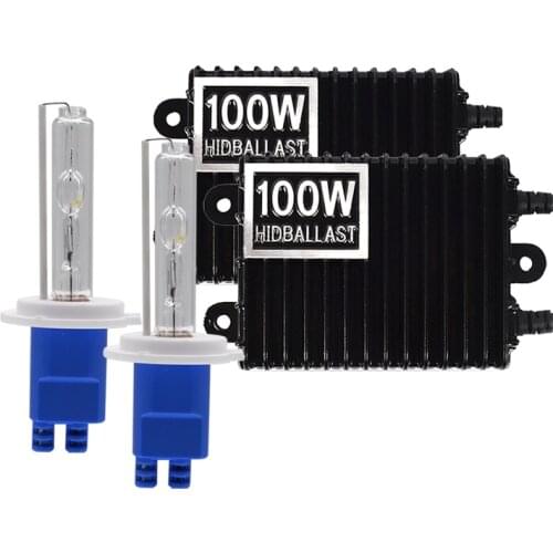 2020 new Super Fast Car Headlight 100W HID Xenon Kit H7 H11 D2H H1 H3 HB3 HB4 Xenon Bulb High Power AC 12V 100W HID Ballast Kit
