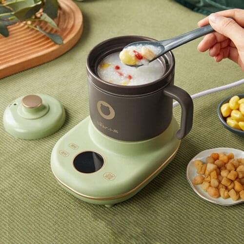 400ml Electric Stewing Pot Mini Multifunction Health Cup Home Tea Porridge Milk Heating Water Kettle Ceramic Health Soup Cooker