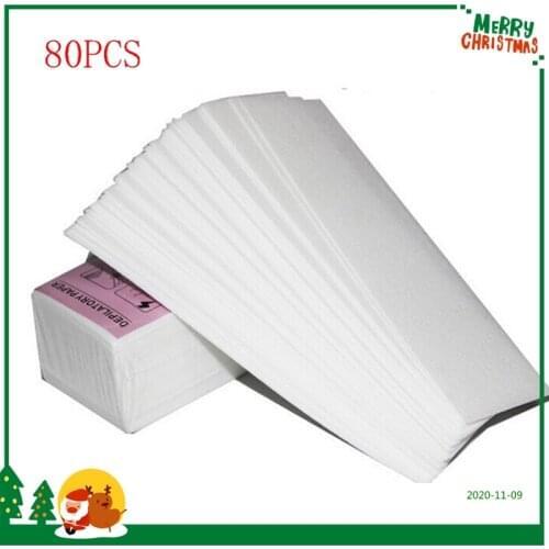 80pcs Wax Strips For Hair Removal Depilatory Nonwoven Epilator Wax Strip Paper Roll Waxing Health Beauty Smooth Legs