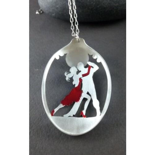 925 STERLING SILVER AŞKIN DANCE LADY NECKLACE