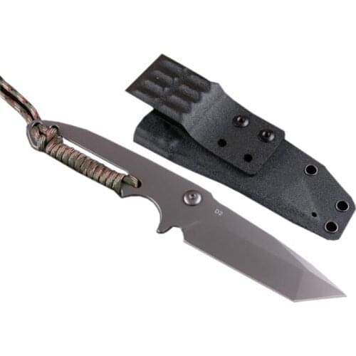 Free shipping D2 steel High hardness Fixed Blade Knife Manual Hunting Outdoor camping knife