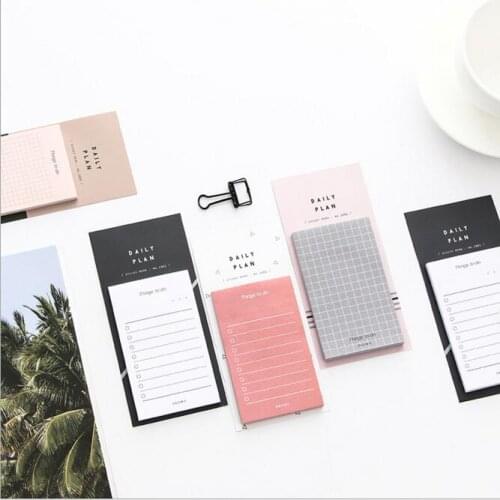 50 sheets/Piece Sticky Memo Pad Notes Daily To Do List Planner Study Schedule Notepad Office School Stationery