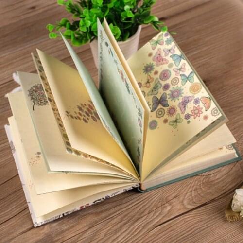 2021 New Secret Garden Series Pretty Flora A5 Diary Notebook and Journals Planner Agenda Sketchbook Gift Box Kawaii Stationery