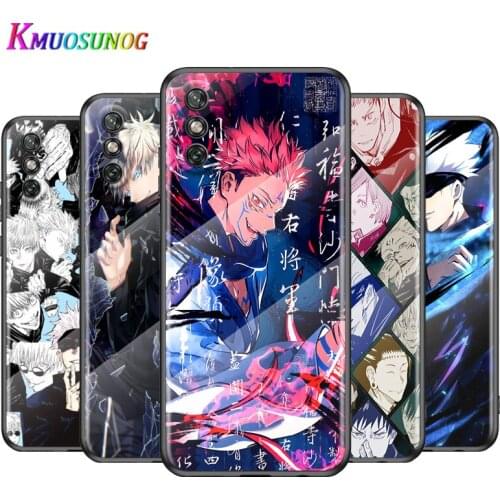 Jujutsu Satori Gojo For Huawei Y6 Y7 Y9 Y5P Y6P Y8S Y8P Y9A P Smart Z 2019 2020 2021Tempered Glass Cover Phone Case