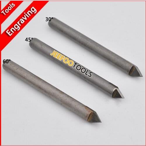 30/45/60 Degree Stone CNC Router Bits Tungsten Carbide Engraving Cutters V Shape Carving End Mill Milling Cutter Machine Tools