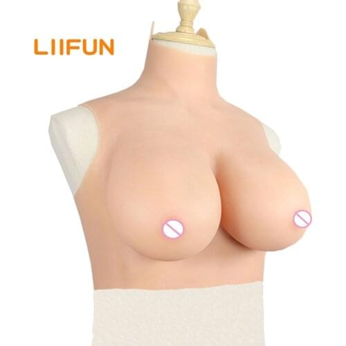 Crossdresser Travesti Tetas Artificial Huge Fake Boobs Bodysuit Silicone Breast Forms Plate For Drag Queen Transgender Shemale
