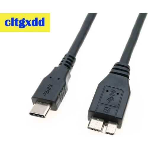 Cltgxdd USB 3.1 Type-C to USB 3.0 Micro B Cable For Hard Drive Smartphone Cell Phone PC 5Gbps Data Connector Adapter Cable