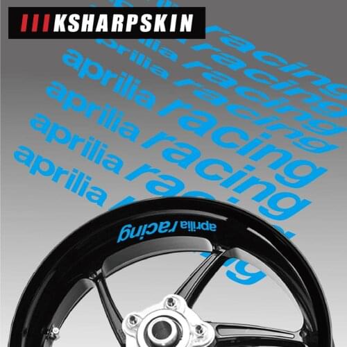 Motorcycle Wheel Tire logo Inner Rim sign decals Decorative stickers suitable for Aprilia racing LOGO stickers