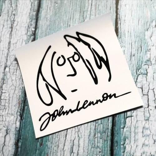 Cartoon People Avatar Silhouette Music John Auto Front Rear Windshield Stickers Car Styling Viny Decals